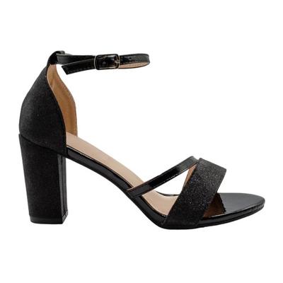 Womens/Ladies Perla Ankle Strap Medium Block Heel Sandals