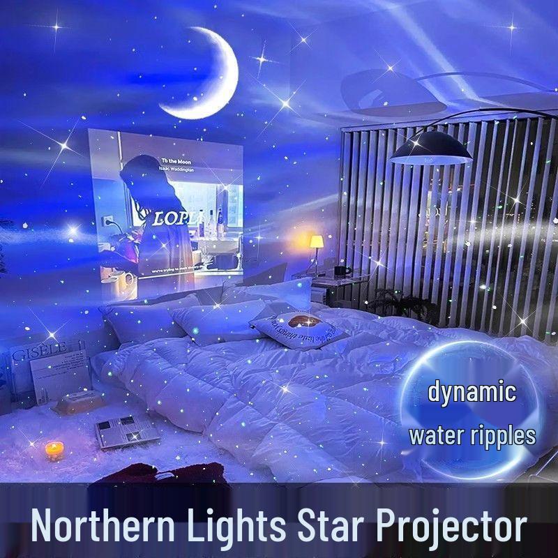 Aurora Starry Sky Projection Night Light with Bluetooth Speaker