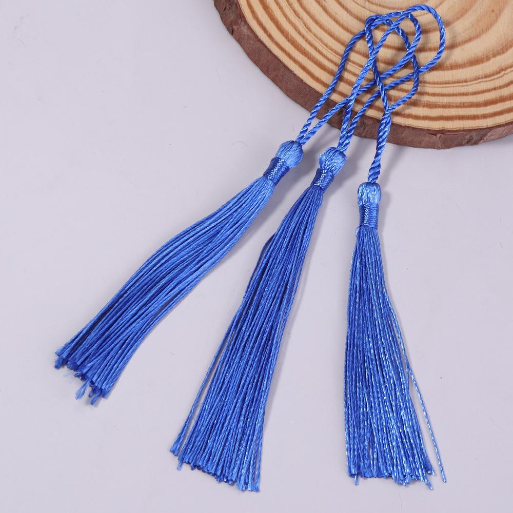 30-100pcs/lot Colorful Polyester Silk Tassel Fringe Cotton Tassels Trim For Sewing Curtains Accessories DIY Bookmark Decoration