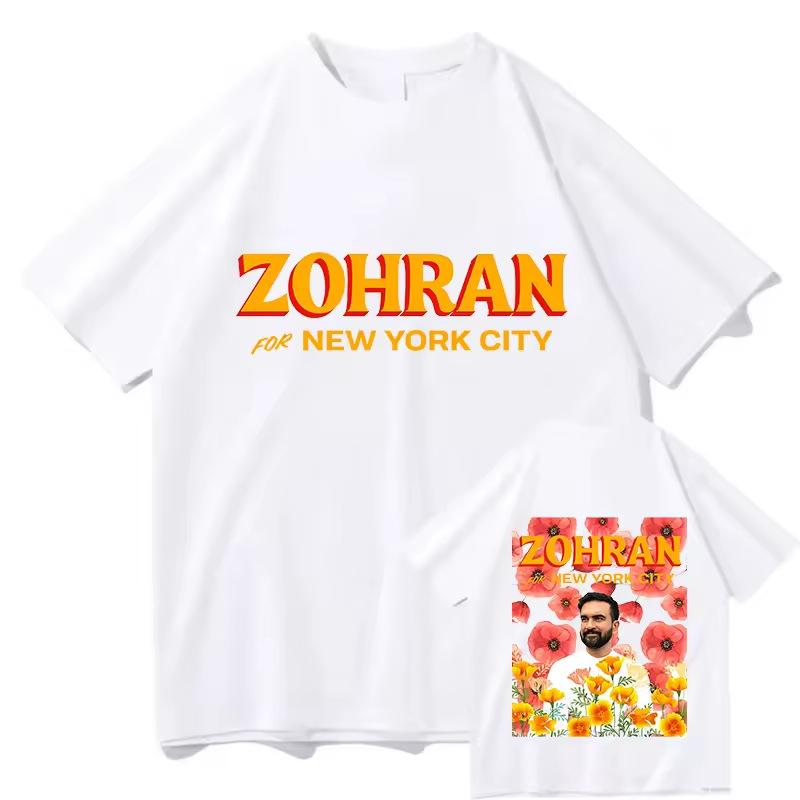 Zohran Mamdani TEES Rapper Graphic Printing Fashion Tshirts Short Sleeve Cotton Unisex Streetwear Hip Hop Men Aesthetic T Shirts