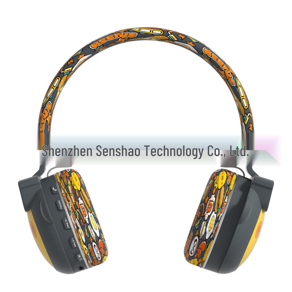 Children's Cartoon Bluetooth Headphones with 85dB Volume Limit and TF Card Slot