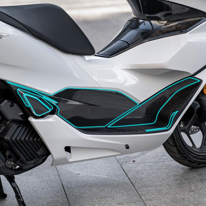 Used For HONDA PCX 160 New Design Carbon Fiber Protective Stickers Fairing Kits Motorcycle Plastic Decorative Accessories Refit