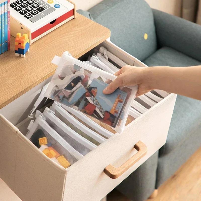 1/3/6PCS Storage Bag Mesh ZipperToy Building Block Puzzle Sub-package Children Particle Zipper Transparent Finishing Storage
