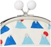 Purse Gusset and Fuji Mount Fuji Purse [Maeda Senko] [Goshiki Hanpu-do] 3.5-inch (with Beads) (Mount Series) 334-30003-000