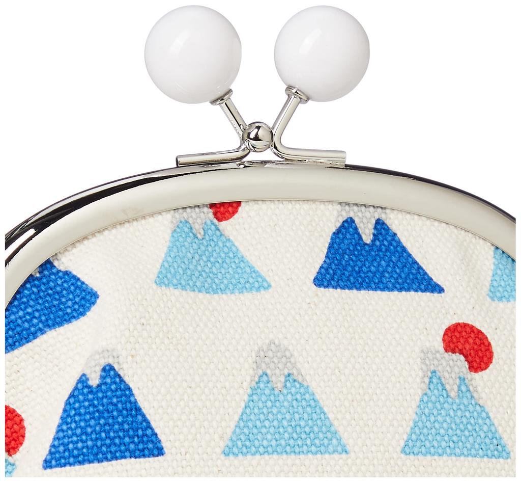 Purse Gusset and Fuji Mount Fuji Purse [Maeda Senko] [Goshiki Hanpu-do] 3.5-inch (with Beads) (Mount Series) 334-30003-000