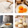 New Stainless Steel Dough Blender Wooden Handle Coil Design Flour Blender Ergonomic Dough Whisk Kitchen Baking