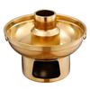 Rose Gold Chinese Style 410 Stainless Steel Small Hotpot - Single Person Dry Ice Hot Pot for a Classic Old Beijing Experience