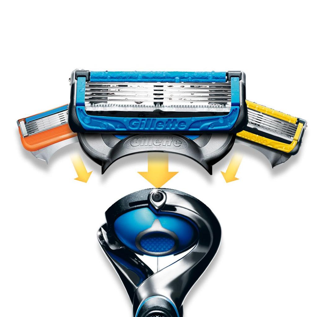 Manico Rasoi Manuali ProShield Chill (1 pacco) + Lame da rasoio (2 pacchi)