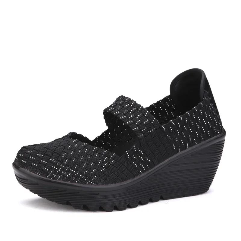 Scarpe da Donna Piattaforma Bassa Estive Sneakers Intrecciate da Passeggio Femminili Mocassini Casual 5CM Alta Qualità Tenis Donna Zapatos De Mujer