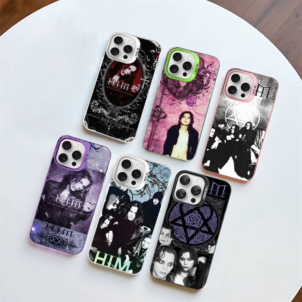 Band His Infernal Majesty Phone Case For IPhone 17 16 15 14 11 12 13 Pro Max Pro Plus Colored Silver Cover