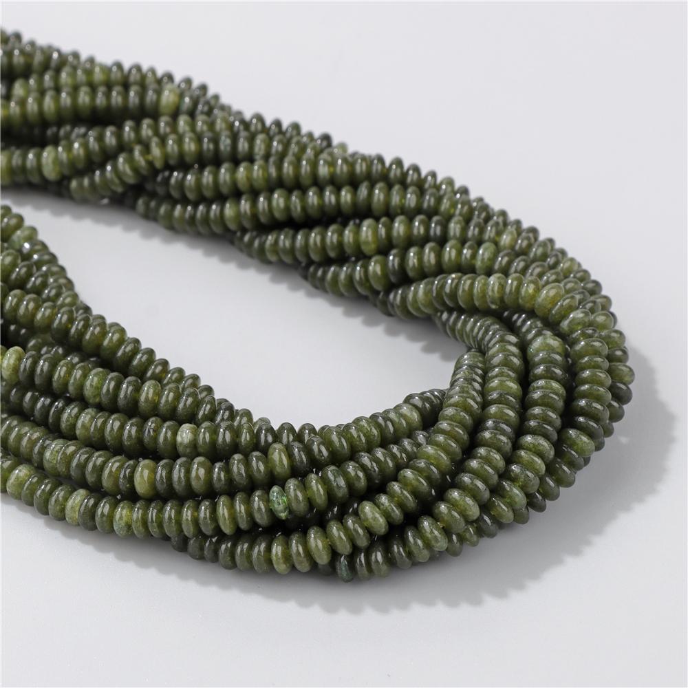 2X4MM Natural Abacus Stone Beads Blue Green Pink Flat Rondelle Beads for Jewelry Making Bracelets Necklace Accessories Wholesale