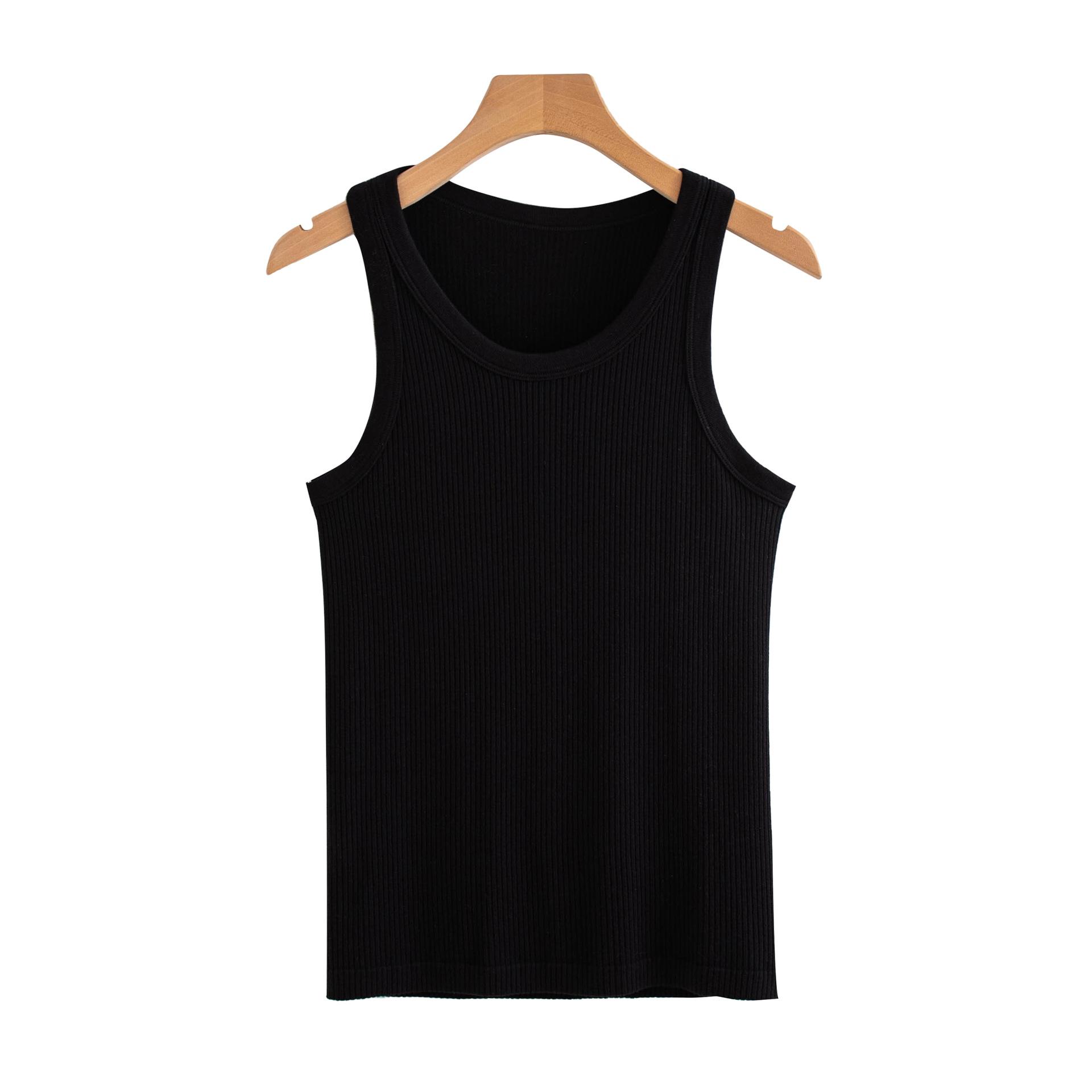 Spring and summer new product base sling vest sleeveless top fashionable casual versatile solid color outer wear small vest S-M