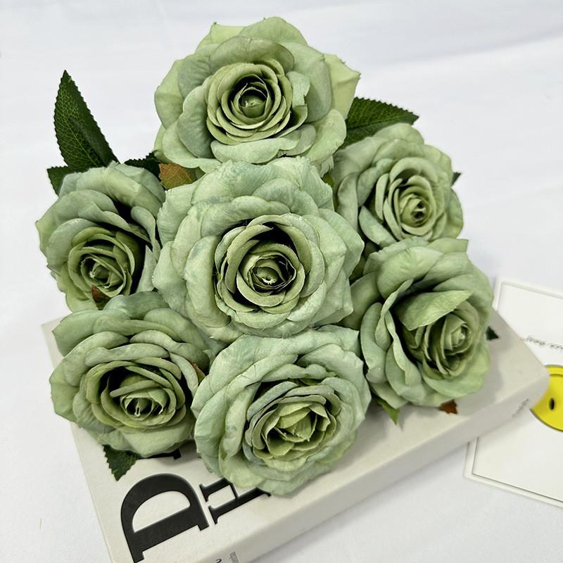 Rose Flower Artificial Wedding Hotel Restaurant Desktop Decoration Room Ornament