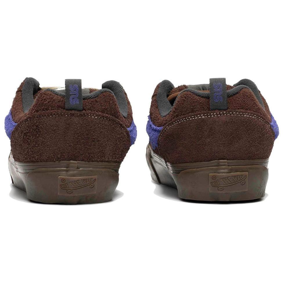 Vans SNS X  Knu Skool Leather Shock Absorbing Durable Low Top Skate Shoes Unisex Sneaker Brown VN0007QDB7G1
