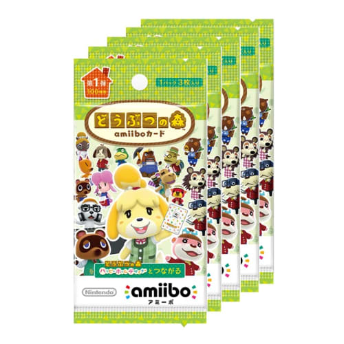 Animal Crossing amiibo karta 1. vydání (Sada 5 balení)