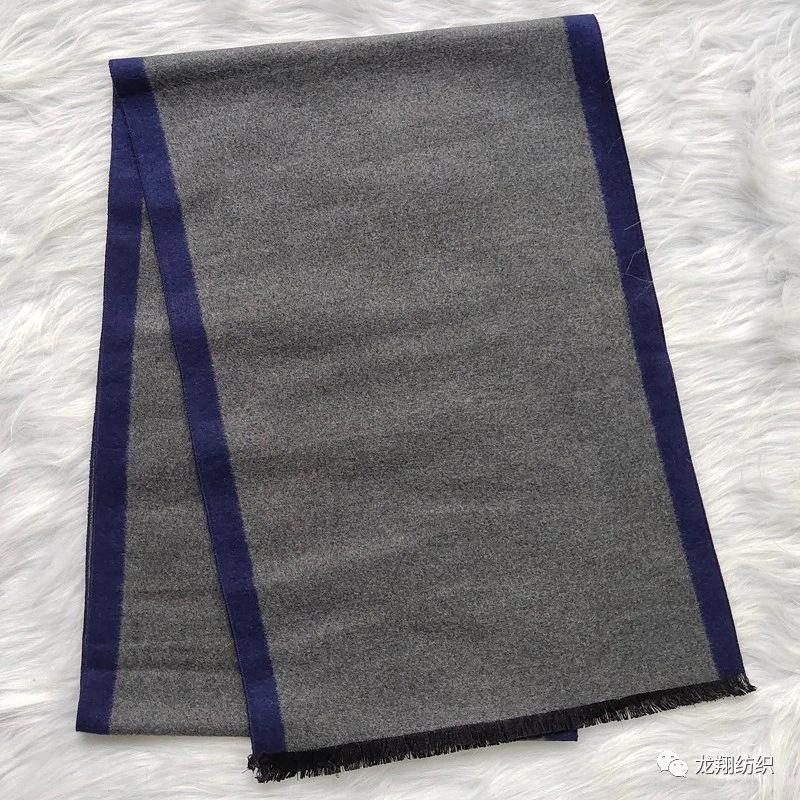 Business Men's Silk Brushed Scarf Fashionjacquardplaid Mulberry Silk Scarf