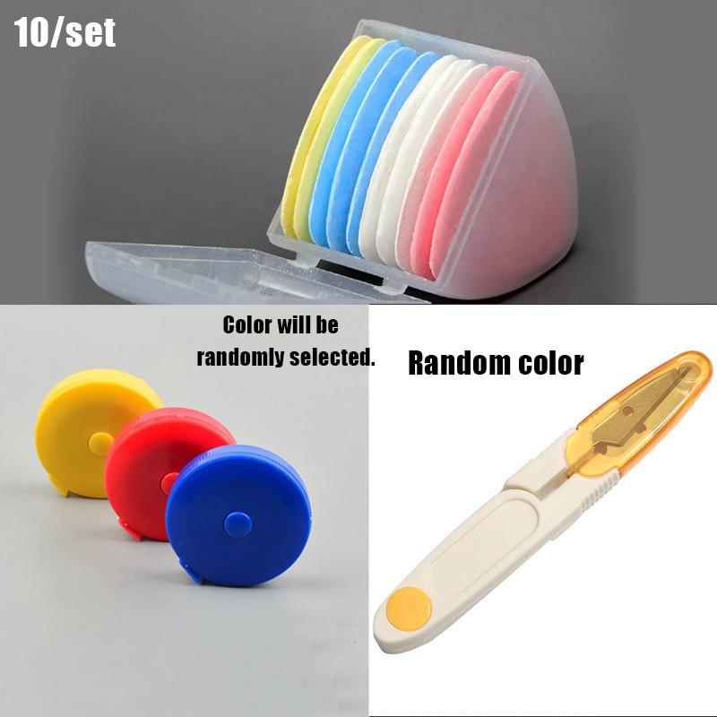 30Pcs Colored Sewing Chalk Kit Triangular Box Garment Marking Tools And Accessories for Tailoring And Crafting