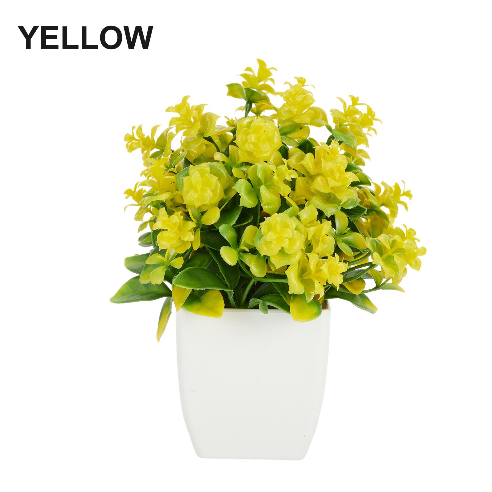 

Floral Decor Artificial Bonsai Plastic 15*16cm Beautiful жёлтый
