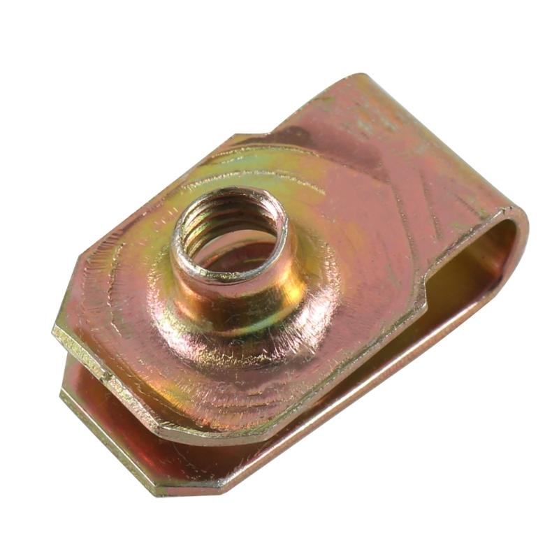 Metal Nut U-Style Mounting Clip with Thread M8-M6-M5-M4 Reed-Nuts for Car Motorcycle Clip-On- Nut U-Type Fasteners Nut