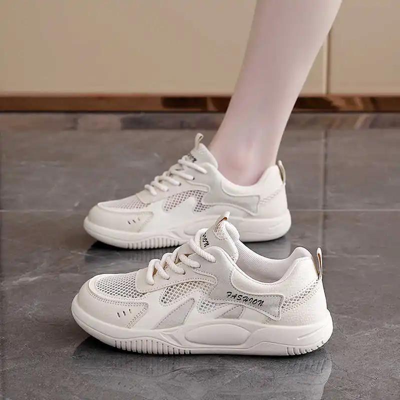 Ecoleather Autumn-spring Sneakers Summer Casual Trainer Women Tennis Shoes Sneakers Sport Casuals Lowest Price Racing