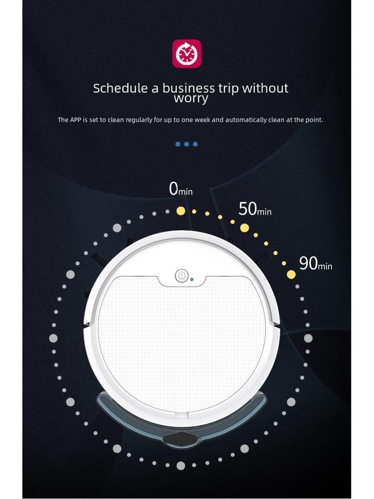 Intelligenter elektrischer Saug- und Wischroboter: Automatischer Kehr- und Reiniger für Zuhause.