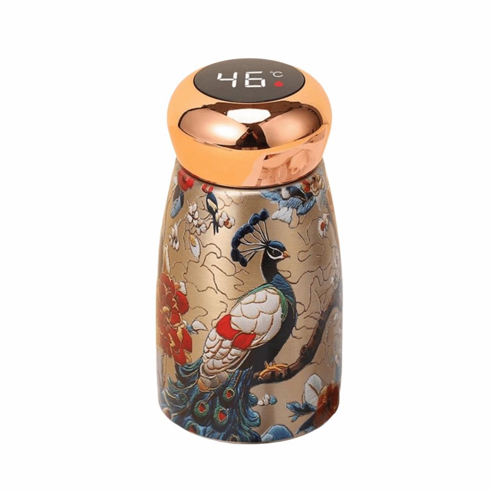 Chinese Style Insulated Water Cup Mushroom Shaped Mini Thermos Cup  Office Use