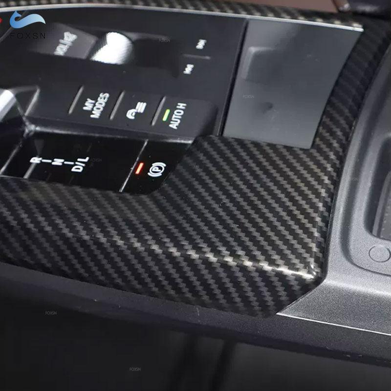 For BMW X1 iX1 U10 U11  2024 ABS Carbon Fiber Texture Car Styling Interior Center Console Gear Shift Panel Frame Cover Trim