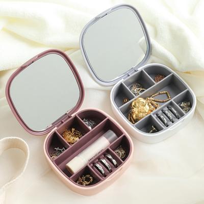 Stress-resistance Jewelry Box with Mirror ABS Safe Keeping Jewelry Case for Woman
