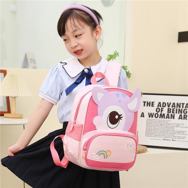 Adorable Dinosaur Backpack For Kids Ages 4-8 With Spine Protection Nylon Material