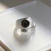Elegant Vintage Adjustable Open Rings Irregular Niche Minimalist Rings Tiger Eye Stone Rings  Party