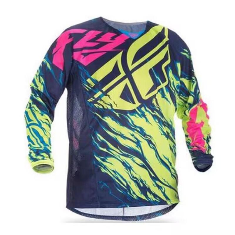 Mens Long Sleeve Mountain Bike Cycling Jersey Quick Dry Breathable Trail Downhill MTB Shirt