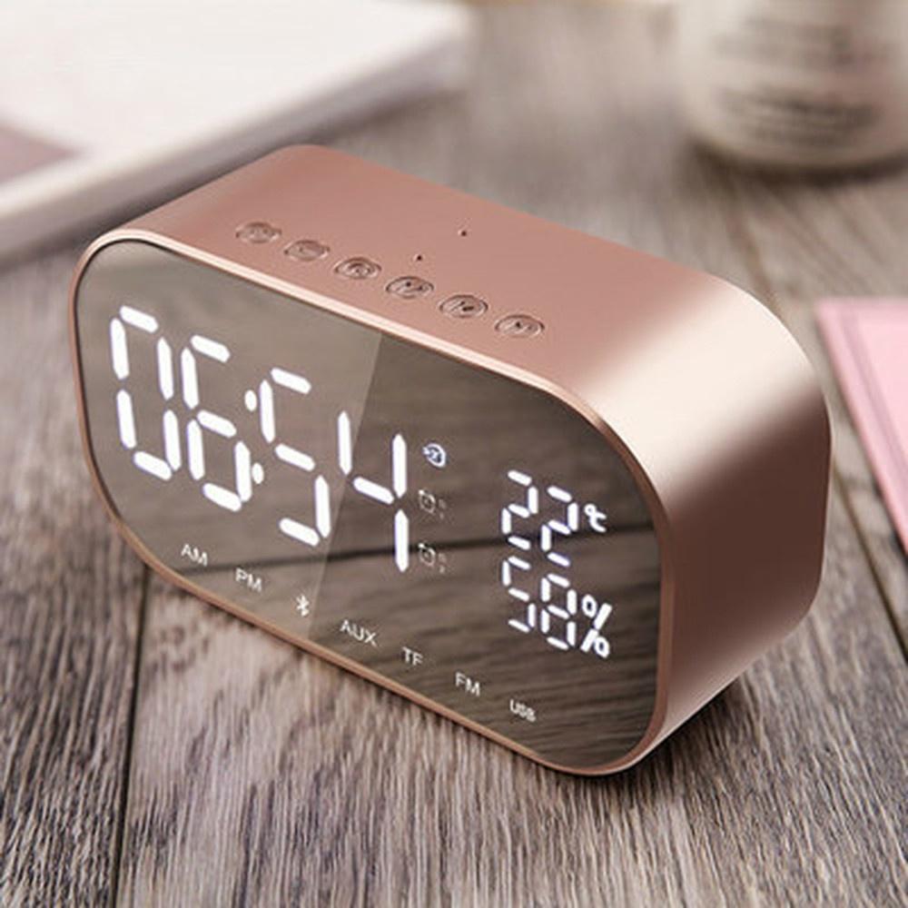 S2 Alarm Clock Audio Wireless Bluetooth Subwoofer New Creative Bedside Speaker Stereo