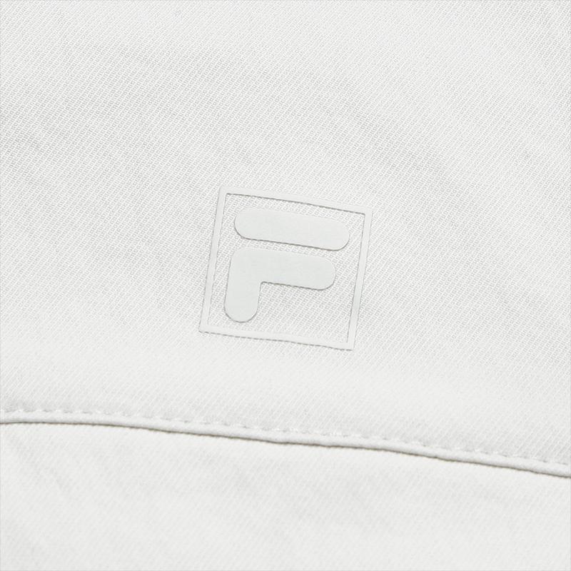 FILA White Fashionable Personality Trendy Classic Sports Casual Versatile Comfortable Woven Jacket Men jackets F11M613403FGY