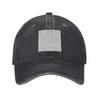 Black And White Scales Baseball Caps Vintage Denim Washed Headwear Unisex Style Outdoor Running Hats
