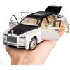 Rolls-Royce Phantom-Modellauto im Maßstab 1/32, Spielzeugauto mit Rückziehfunktion aus Zinklegierung mit Ton und Licht als Geschenk für Kinder, Jungen und Mädchen