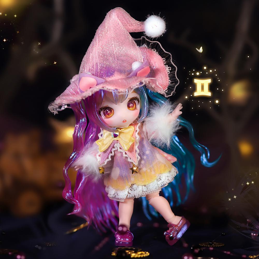 Dream Fairy Constellation G To C13cm OB11 Maytree Doll Collectible Cute Animal Style Kawaii Toy Figures Birthday Gift for Kids