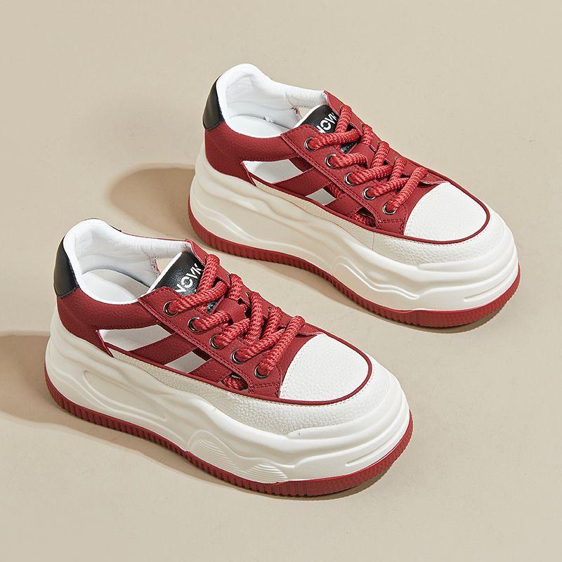 Summer Hollow Women's Thick-soled Heightening Women's Shoes Fashion Hole Shoes Student Sports and Leisure Shoes Bag Head Sandals