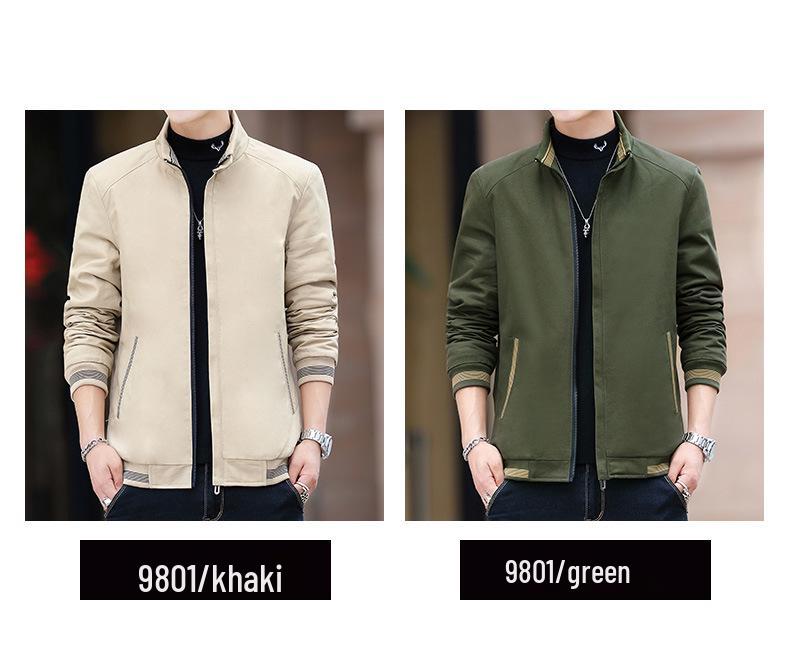 Men's Winter Business Casual Fleece-Lined Jacket - Middle-Aged Cotton Coat
