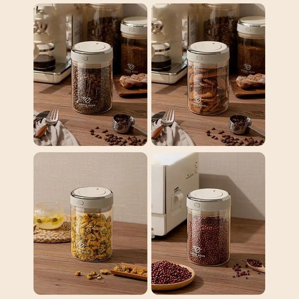 Large Capacity Coffee Beans Vacuum Sealed Tank Bean Storage Container  Milk Powder Storage