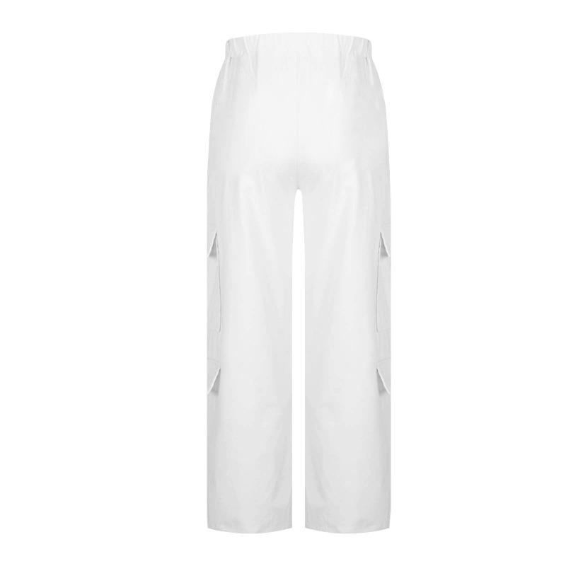 Women s high waist loose elastic hiking wide leg overalls S