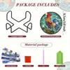 8 Bucăți/set de Suporturi de Pahar cu Model de Găină Pictate cu Diamante, Suporturi de Pahar DIY cu Suport, Potrivite pentru Începători și Adulți, Artă și Meșteșuguri Cadouri