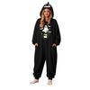 Couples Halloween Matching Flannel Jumpsuit Costume for Men and Women