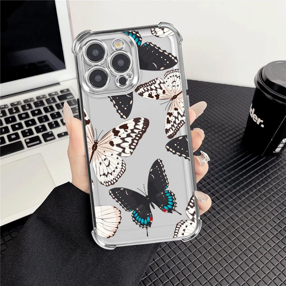 Creative Butterfly Case for Apple iPhone 17 Pro Max Air 15 13 12 Plus 16e 16 Pro 11 14 Phone Cover