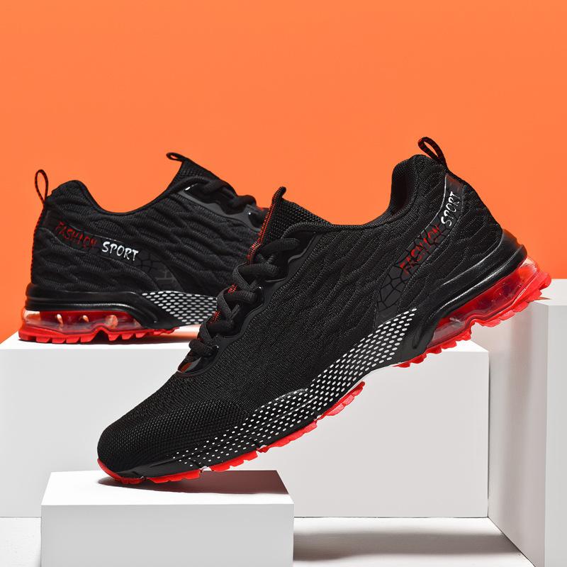 Large size men's shoes fly-woven mesh sneakers new shoes men's fashion casual air cushion shoes comfortable Mens