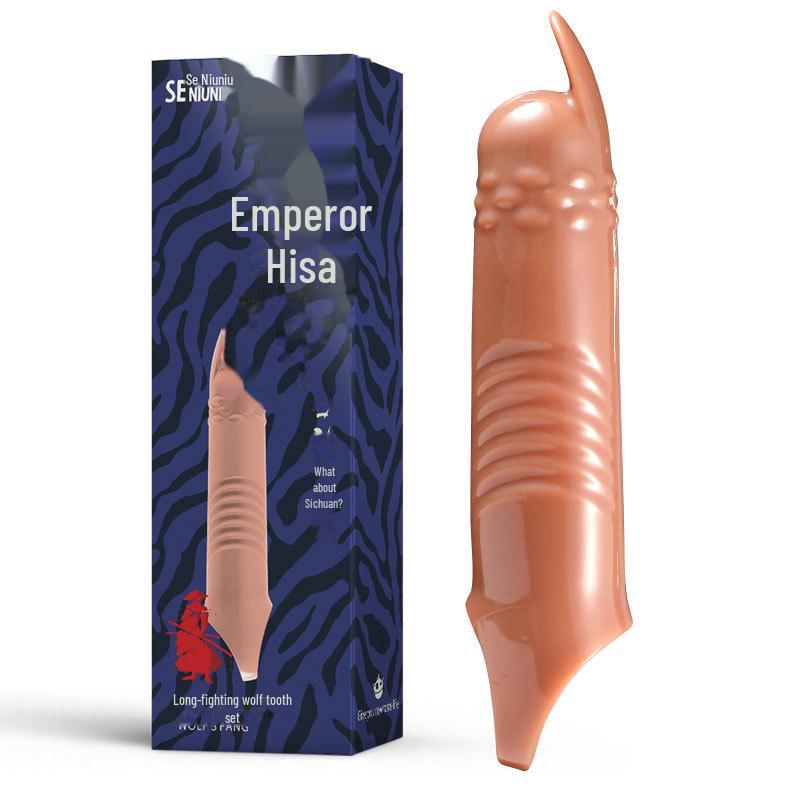 Se Niuniu Men's Wolf Tooth Set with Threaded Foreskin Binding - Adult Toys for Men