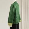 Women's New Chinese Style Color Block Stand Collar Jacket