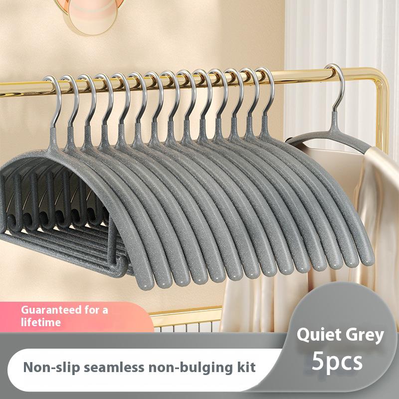 5pcs Nano Seamless Anti Slip Clothes Hanger Stand Hanger Non Marking Storage, Thick Clothing Support, Anti Slip Stainless Steel