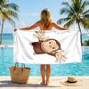 Curious George Fashion Beach Towel: Ideal for Summer Adventures Soft, Absorbent and Quick Drying Suitable for Swimming and Bathing