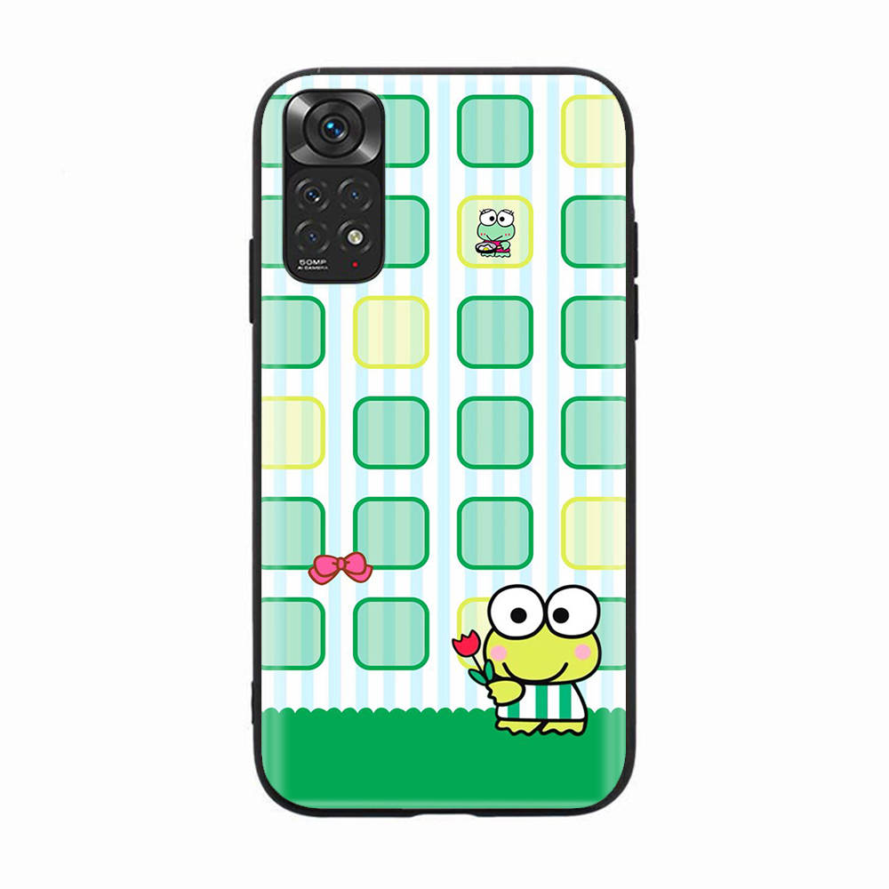 Schwarze Hülle für OPPO Reno 8 6 5 4 Pro Plus Find X3 A17 A3 A31 A38 A40 A53 A54 A55 A74 A76 A78 A77 A80 A94 A95 A96 Lite H-34 Frog Keroppi