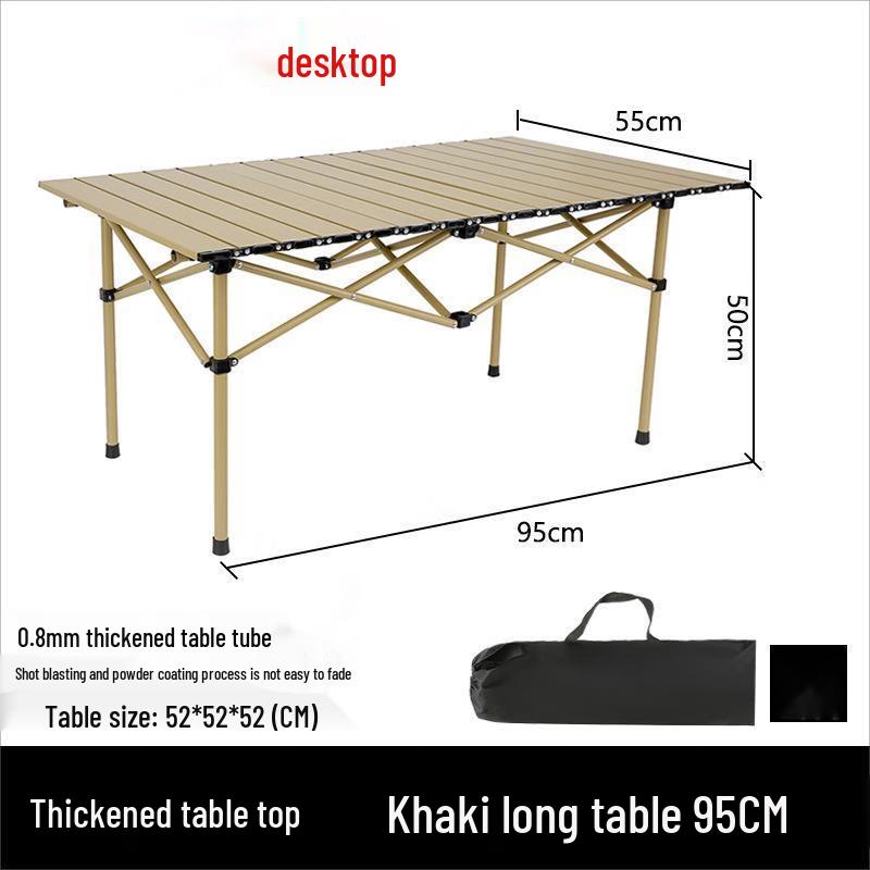 Portable Outdoor Roll-Up Camping Table
